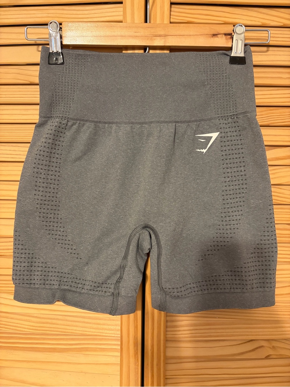Gymshark Grey Seamless High-Rise Athletic Shorts